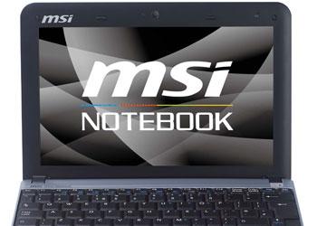 Нетбук MSI U110 ECO Wind обеспечивает  до 9 часов автономной работы