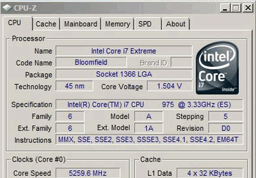 Разогнанный Core i7 975 Extreme Edition помогает достичь в тесте 3DMark05 новых высот