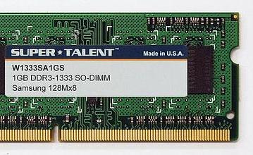 Super Talent выпустила память DDR3 SO-DIMM для ноутбуков следующего поколения 