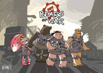 Комикс Bears of War: пародия на сами-знаете-что
