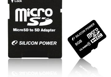 Silicon Power выпустила 8-ГБ карту microSDHC Class4   