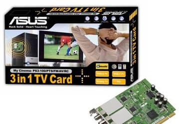 TV-тюнер ASUS My Cinema-PS3-100 / PTS / FM / AV / RC работает с PAL, DVB-S и DVB-T