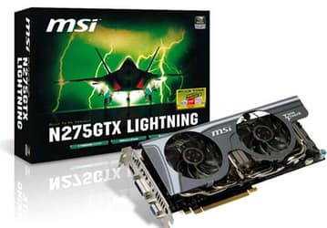 3D-карта MSI N275GTX Lightning появляется на виртуальных витринах