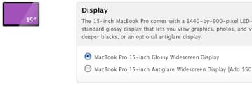 MacBook Pro 15” получили опциональный антибликовый дисплей
