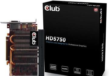 У Club 3D готов вариант 3D-карты Radeon HD 5750 с пассивным охлаждением