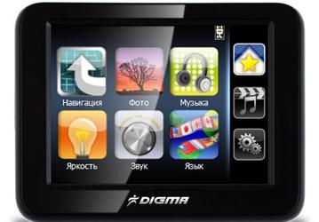 Бюджетный GPS-навигатор Digma DM350