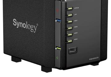 Synology DS409slim — очень компактное сетевое хранилище данных