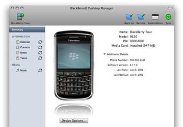 RIM выпустит BlackBerry Desktop Manager  for Mac