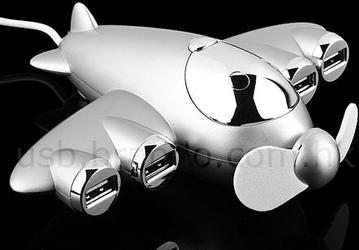 Самолет на столе: вентилятор и USB-концентратор для тех, кто любит небо
