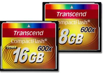 Transcend увеличивает скорость карт памяти CompactFlash до 600X