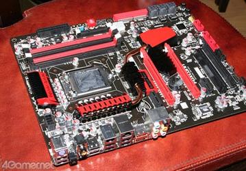 Первые снимки системных плат Foxconn P55 Inferno Katana и P55A