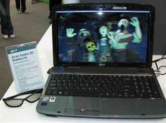 На октябрь Acer планирует выпуск ноутбука с 3D-дисплеем