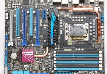 Фотографии системной платы ASUS P6X58 Premium с портами SATA III