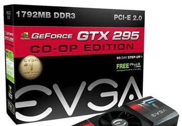 Дебютировала одноплатная 3D-карта EVGA GeForce GTX 295 и водоблок для нее