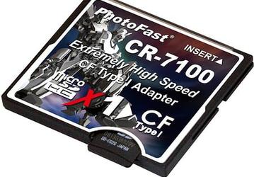 PhotoFast CR-7100 — адаптер для быстрых карт памяти microSDHC для использования в камерах DSLR 