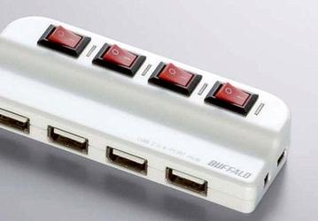 Buffalo предлагает USB-хаб с выключателем для каждого из портов