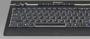 Enermax предлагает владельцам HTPC беспроводную клавиатуру с трекболом