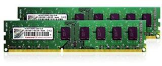 Набор модулей памяти Transcend DDR3 1333 МГц рассчитан на использование с процессорами Intel Core i5 и i7