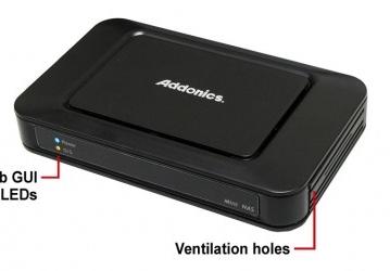 Addonics Mini NAS — компактное сетевое хранилище данных для одного накопителя