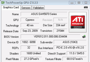 ASUS HD 5870 достигает частот 1035/1290 МГц «на воздухе», производительность в режиме 4-way CrossFireX
