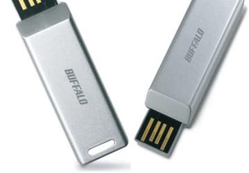 USB-накопители новой линейки Buffalo имеют выдвижные разъемы 