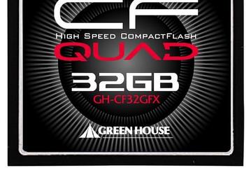 Green-House предлагает 32-ГБ карту памяти CF Quad со скоростью 433х