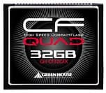 Green-House CF Quad — 32-ГБ карта памяти со скоростью 433х