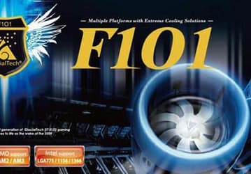 Процессорный кулер GlacialTech F101 совместим с гнездом LGA 1156