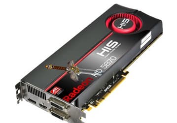 AMD Radeon HD 5800 в исполнении HIS засветились в онлайновой продаже сегодня