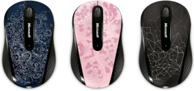 Шесть стилевых исполнений мышек Microsoft Wireless Mobile Mouse 4000 Studio Series