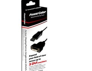 У PowerColor готов переходник для систем с поддержкой Eyefinity, упрощающий подключение мониторов