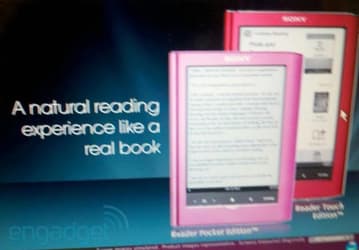 Первые изображения двух новых электронных книг Sony