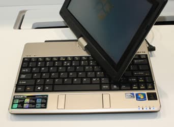 GIGABYTE оснастила нетбук T1005M процессором Atom N550 и поворотным дисплеем