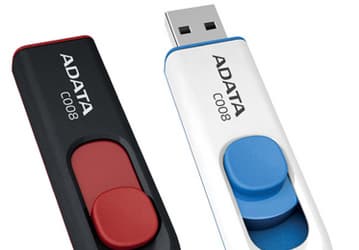 A-Data C008 — флэш-диск с выдвижным разъемом USB