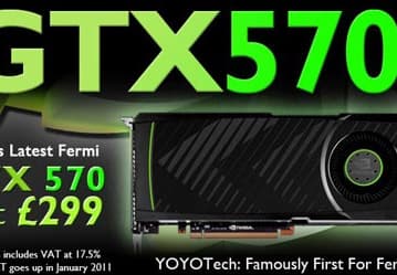 Появился ориентир цены GeForce GTX 570