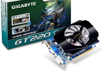 Gigabyte выпускает 3D-карту GeForce GT 220, замедленную в заводских условиях