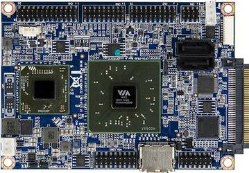 Размеры системной платы VIA EPIA-P830 Pico-ITX равны 10 х 7,2 см