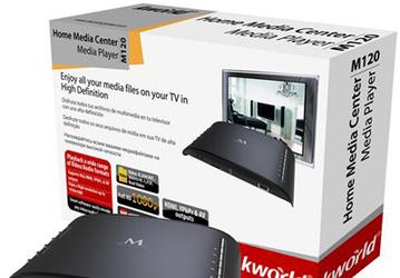 Медиаплеер KWorld М120 поддерживает воспроизведение видео Full HD