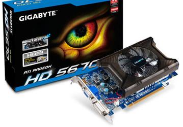 GIGABYTE оснастила AMD Radeon HD 5670 видеопамятью DDR3