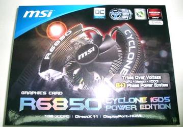 3D-карта MSI R6850 Cyclone Power Edition опробована в разгоне — 1 ГГц остался позади