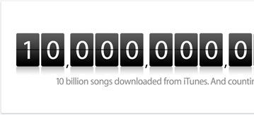 Продажи музыки в iTunes достигли отметки в 10 млрд. треков