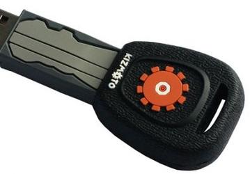 USB-накопитель AMP MotKey имеет форму ключа от автомобиля