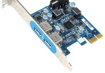 Плата расширения GIGABYTE GA-USB3.0 добавляет в систему два скоростных порта