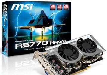 MSI открыла новую серию 3D-карт для энтузиастов моделью R5770 Hawk
