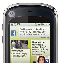 Motorola представила коммуникатор QUENCH (CLIQ XT) на платформе Android