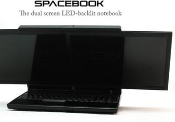 Ноутбук GScreen Spacebook получил два 17-дюймовых экрана