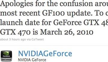 NVIDIA назвала дату выхода GeForce GTX 470 и GTX 480 — ждать осталось недолго