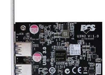 У ECS готовы карты расширения с портами USB и SATA нового поколения 