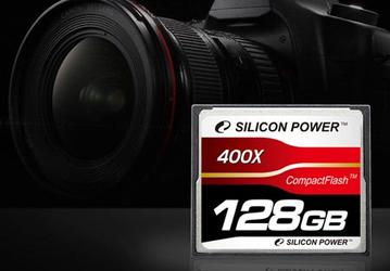 Silicon Power первой в мире доводит объем карты памяти 400X Compact Flash до 128 ГБ