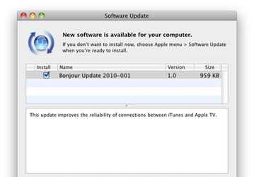 Apple выпустила обновление Bonjour для Mac OS X